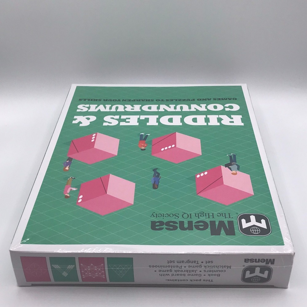 MENSA Riddles and Conundrums Games and Puzzles to Sharpen Your Skills NEW - Picture 3 of 6